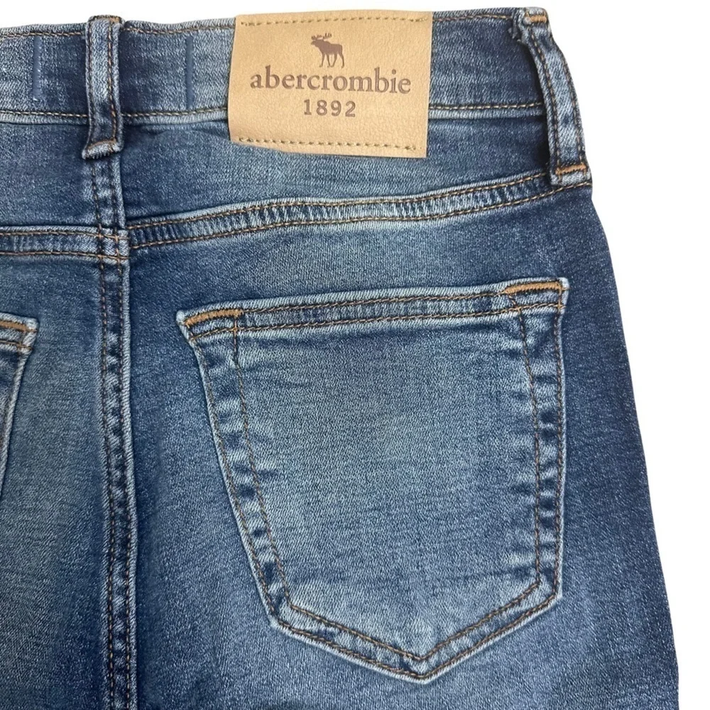 Abercrombie Kids Distressed Stacked Skinny Jean 9/10 Slim Blue NEW WITH TAGS - Picture 5 of 6